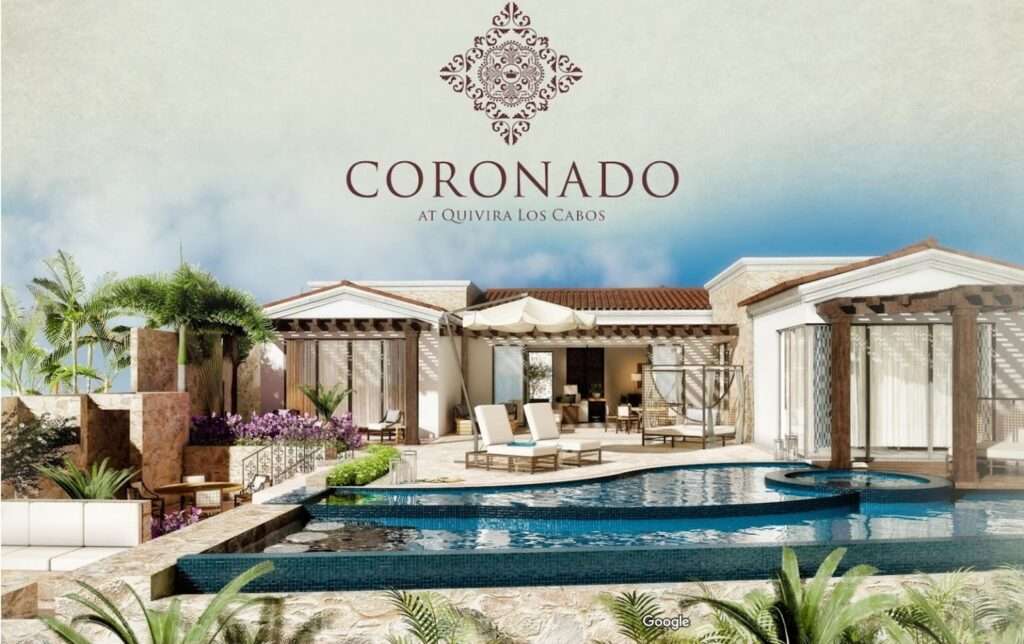 Coronado Cabo Coronado The stunning beauty of Quivira Los Cabos and the promise of a simple yet sophisticated lifestyle that offers access to the award-winning Quivira Golf Club, custom residences in a landscape where desert and ocean meet, and a place where your privacy and your family's well-being are guaranteed, are reasons enough for many to want to call Quivira their home.The homes at Coronado have a rich and inviting feel throughout.These single story residences will offer endless opportunities to sit and enjoy unobstructed ocean and golf course for sale