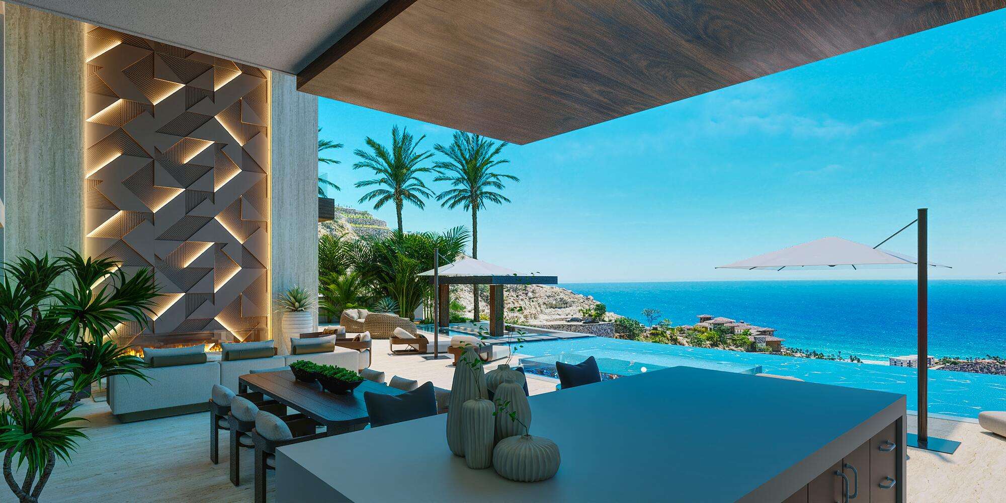 Coronado Cabo Section 1- Las Colinas A striking contemporary estate set atop the coveted Colinas hillside in Querencia, this new construction residence captures sweeping – Querencia Colinas 75, San Jose Corridor, San Jose Corridor, BS